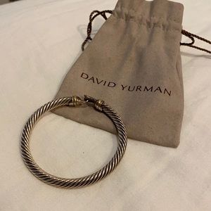 David Yurman small cable bracelet with hook